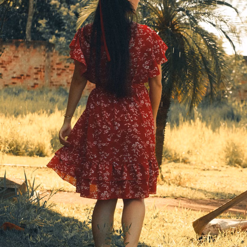 Vestido Wrap Curto